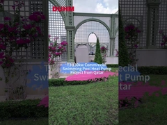 Katar'dan T3 130kw ticari yüzme havuzu ısı pompası projesi