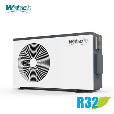Hava kaynağı ısı pompası yüzme havuzu ısıtıcısı R32 Inverter Galvanize Yaprak OEM ODM