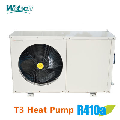 T3 Alanı için Tozla Kaplı R410a Havuz Isı Pompası Galvanize Çelik