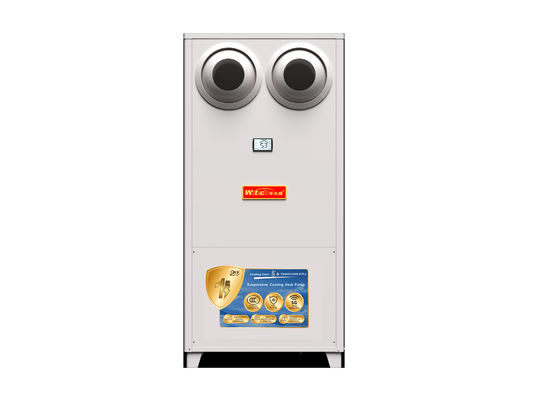 380V / 50Hz / 3 Fazlı Buharlandırıcı Soğutma Isı Pompası R410A Endüstriyel için Güçlendirilmiş